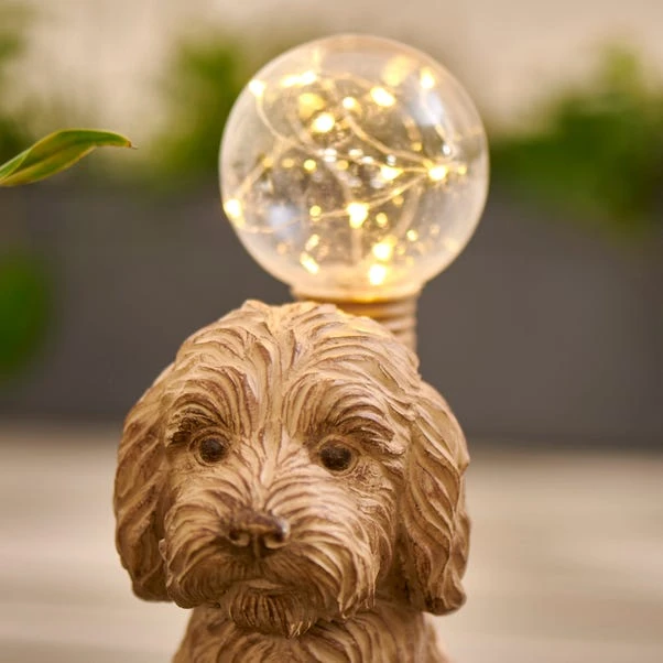 Dunelm Cockapoo Solar Light Natural 3 Dunelm Cockapoo Solar Light Natural - Image 3