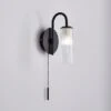 Dorma Henstone Black Bathroom Wall Light