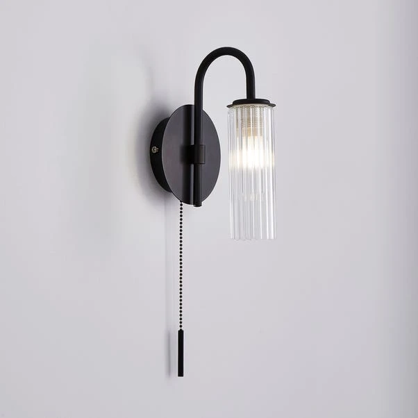 Dorma Henstone Black Bathroom Wall Light 1 Dorma Henstone Black Bathroom Wall Light