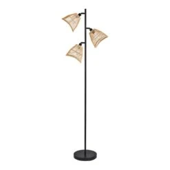 Elements Jaula 3 Light Rattan Floor Lamp 10 Elements Jaula 3 Light Rattan Floor Lamp -Dunelm Shop 30752932 alt05