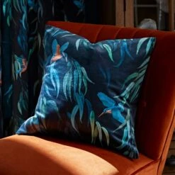 Natural History Museum Kingfisher Peacock Eyelet Curtains -Dunelm Shop 30754738 alt07