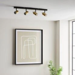 Dunelm Carter 4 Light Gold Spotlight Bar 9 Dunelm Carter 4 Light Gold Spotlight Bar -Dunelm Shop 30754822 alt03