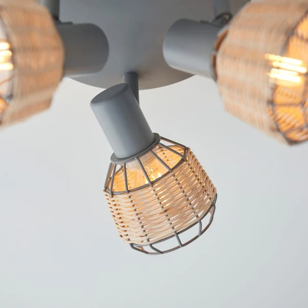 Dunelm Ohio 3 Light Grey Spotlight 6 Dunelm Ohio 3 Light Grey Spotlight - Image 6