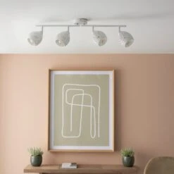 Dunelm Fearne 4 Light White Spotlight Bar -Dunelm Shop 30754844 alt03