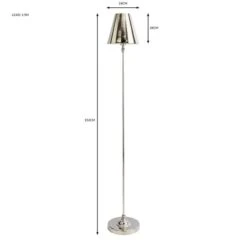 Dorma Bedford Polished Nickel Floor Lamp -Dunelm Shop 30755699 alt07