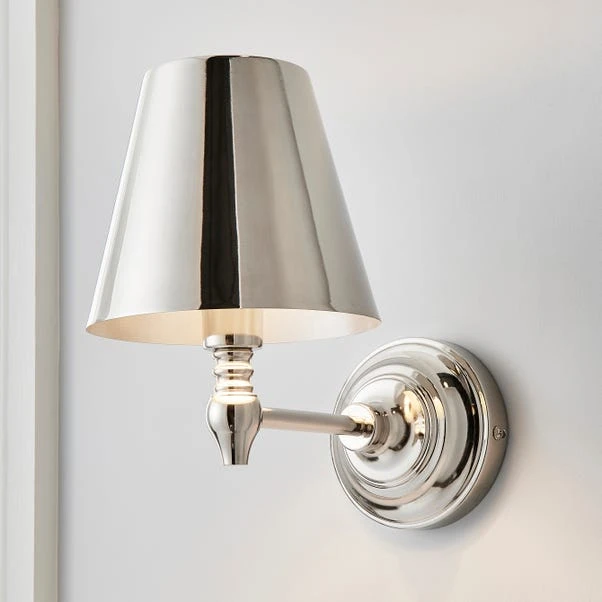 Dorma Bedford Polished Nickel Wall Light 1 Dorma Bedford Polished Nickel Wall Light