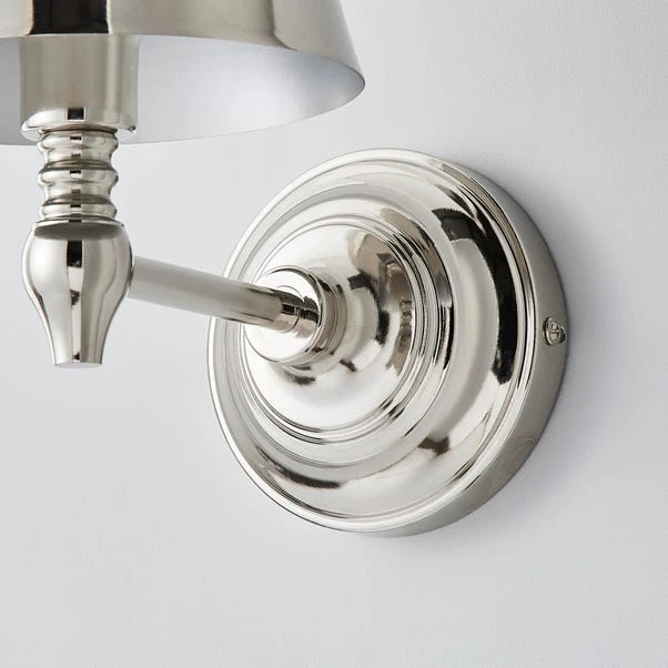 Dorma Bedford Polished Nickel Wall Light 4 Dorma Bedford Polished Nickel Wall Light - Image 4
