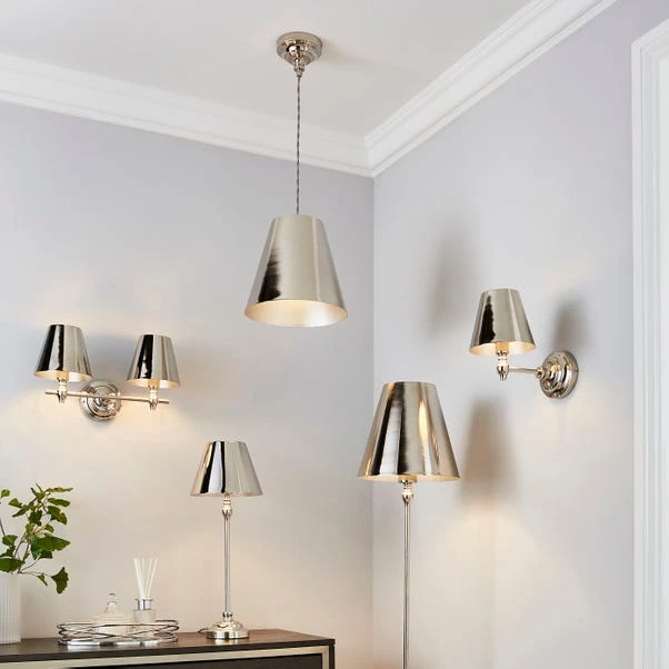 Dorma Bedford Polished Nickel Wall Light 6 Dorma Bedford Polished Nickel Wall Light - Image 6