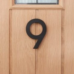 Dunelm Modern Industrial Black Door Number