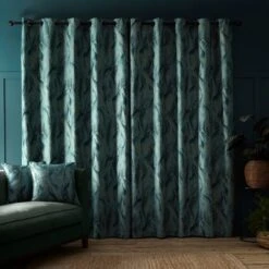 Dunelm Malawi Green Eyelet Curtains 10 Dunelm Malawi Green Eyelet Curtains -Dunelm Shop 30757812 alt04