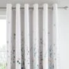 Dunelm Whimsical Botanical Floral Blackout Eyelet Curtains