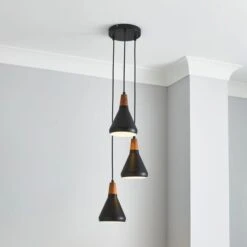 Elements Wolston 3 Light Cluster Ceiling Fitting