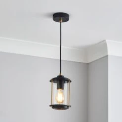 Dunelm Weston 1 Light Industrial Ceiling Pendant