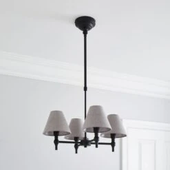 Dorma Bedford 4 Light Black Ceiling Fitting 11 Dorma Bedford 4 Light Black Ceiling Fitting -Dunelm Shop 30770066 alt06
