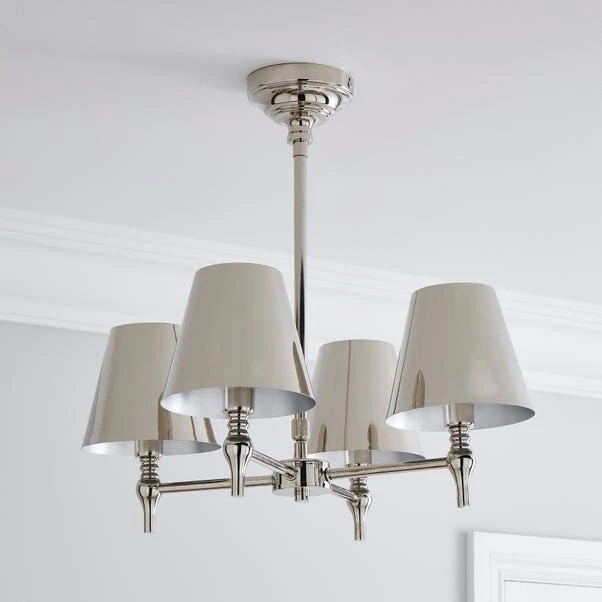 Dorma Bedford 4 Light Polished Nickel Ceiling Fitting 2 Dorma Bedford 4 Light Polished Nickel Ceiling Fitting - Image 2