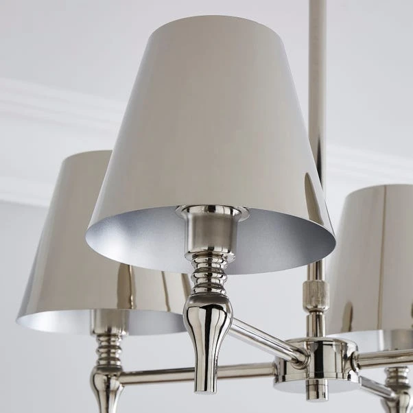 Dorma Bedford 4 Light Polished Nickel Ceiling Fitting 3 Dorma Bedford 4 Light Polished Nickel Ceiling Fitting - Image 3