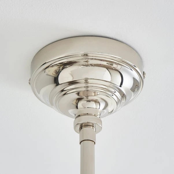 Dorma Bedford 4 Light Polished Nickel Ceiling Fitting 4 Dorma Bedford 4 Light Polished Nickel Ceiling Fitting - Image 4