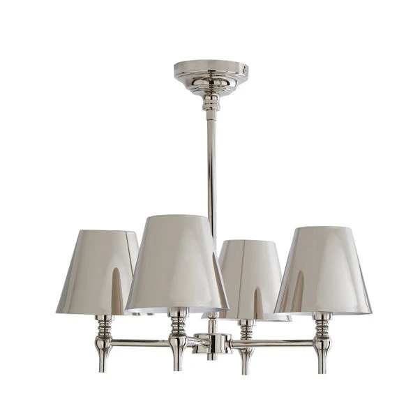 Dorma Bedford 4 Light Polished Nickel Ceiling Fitting 5 Dorma Bedford 4 Light Polished Nickel Ceiling Fitting - Image 5