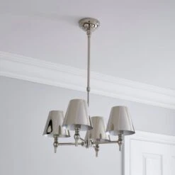 Dorma Bedford 4 Light Polished Nickel Ceiling Fitting 11 Dorma Bedford 4 Light Polished Nickel Ceiling Fitting -Dunelm Shop 30770080 alt06
