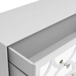 Dunelm Delphi 3 Drawer Chest, Grey & Mirrored -Dunelm Shop 30775917 alt05