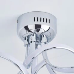 Dunelm Cortez 5 Light Integrated LED Swirl Semi-Flush Ceiling Fitting 9 Dunelm Cortez 5 Light Integrated LED Swirl Semi-Flush Ceiling Fitting -Dunelm Shop 30781655 alt03