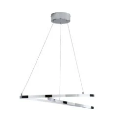 Dunelm Menton Integrated LED Swirl Chrome Semi-Flush Ceiling Fitting -Dunelm Shop 30781656 alt04