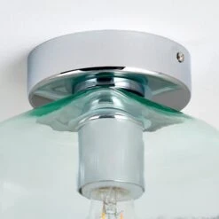 Dunelm Lucia Green Bathroom 1 Light Flush Ceiling Fitting -Dunelm Shop 30789861 alt03