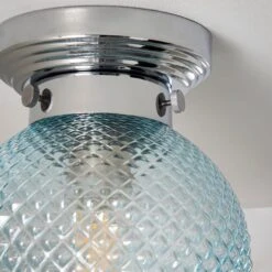 Dunelm Tropic Bathoom Faceted Sphere 1 Light Flush Ceiling Fitting 9 Dunelm Tropic Bathoom Faceted Sphere 1 Light Flush Ceiling Fitting -Dunelm Shop 30789913 alt03