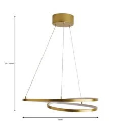 Dunelm Menton Integrated LED Swirl Ceiling Fitting -Dunelm Shop 30798594 alt05