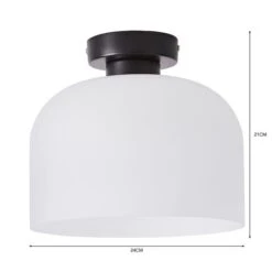 Dunelm Palazzo Frosted Flush Ceiling Fitting -Dunelm Shop 30798677 alt05