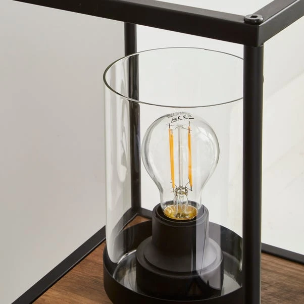 Dunelm Fulton Midi Shelved Floor Lamp Rustic Pine And Black 3 Dunelm Fulton Midi Shelved Floor Lamp Rustic Pine And Black - Image 3