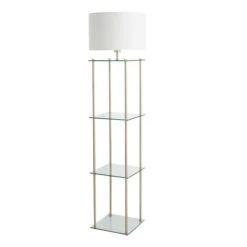 Dunelm Wendell Glass Shelved Floor Lamp -Dunelm Shop 30802429 alt04