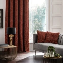 Dunelm Animal Cut Velvet Copper Eyelet Curtains 9 Dunelm Animal Cut Velvet Copper Eyelet Curtains -Dunelm Shop 30808492 alt03