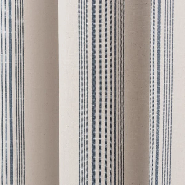Churchgate Recycled Cotton Stripe Eyelet Curtains 3 Churchgate Recycled Cotton Stripe Eyelet Curtains - Image 3