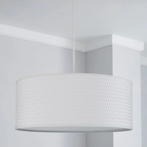 Dunelm Bailey Diffuser Lamp Shade 40cm White 2 Dunelm Bailey Diffuser Lamp Shade 40cm White - Image 2
