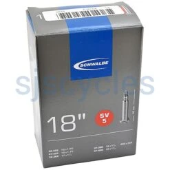 Schwalbe SV5 Presta Tube - 18"/20" Tyres - 40-355 To 47-355 32-369 37-390 & 37-400