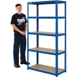Clarke CSM5175/45BL 175kg Boltless Shelving (Blue)