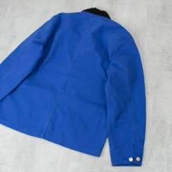 Carhartt WIP Michigan Rinsed Chore Coat - Lazurite / Black -Dunelm Shop MichiganRinsedChoreCoat Lazurite Black4 1024x1024