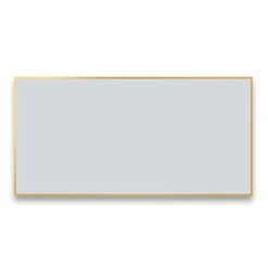 Arezzo Brushed Brass Square Edge Framed Bathroom Mirror - 1400 X 500mm 6 Arezzo Brushed Brass Square Edge Framed Bathroom Mirror - 1400 X 500mm -Dunelm Shop az147bb d1a