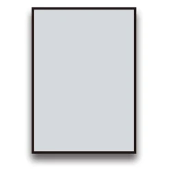 Arezzo Matt Black Square Edge 700 X 500 Mirror -Dunelm Shop az57mb d1