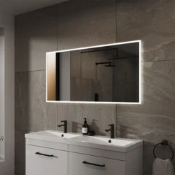 Arezzo 700 X 500mm LED Illuminated Bathroom Mirror With Shaver Socket & Anti-Fog -Dunelm Shop az6270mb d1