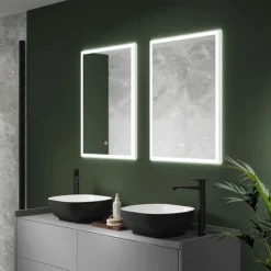 Arezzo 500 X 700mm Recessed LED Illuminated Bathroom Mirror Cabinet With Shaver Socket & Anti-Fog 6 Arezzo 500 X 700mm Recessed LED Illuminated Bathroom Mirror Cabinet With Shaver Socket & Anti-Fog -Dunelm Shop az8920mb d1
