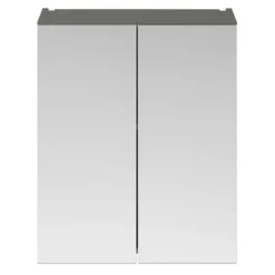 Arezzo 600 Matt Grey 2-Door Mirror Cabinet -Dunelm Shop azg62mc d1