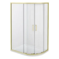 Toreno Brushed Brass 1200 X 900mm Offset Quadrant Shower Enclosure Without Tray 5 Toreno Brushed Brass 1200 X 900mm Offset Quadrant Shower Enclosure Without Tray -Dunelm Shop bb129q2d d1a