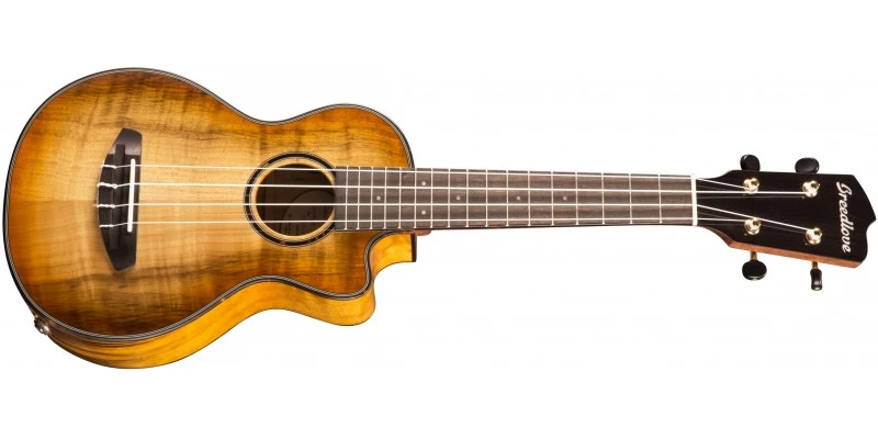 Breedlove Lu'au Concert Cutaway Electro-Acoustic Ukulele All-Myrtlewood Natural Shadow 4 Breedlove Lu'au Concert Cutaway Electro-Acoustic Ukulele All-Myrtlewood Natural Shadow - Image 4