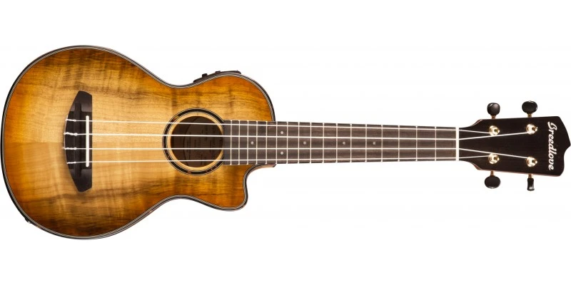Breedlove Lu'au Concert Cutaway Electro-Acoustic Ukulele All-Myrtlewood Natural Shadow 1 Breedlove Lu'au Concert Cutaway Electro-Acoustic Ukulele All-Myrtlewood Natural Shadow