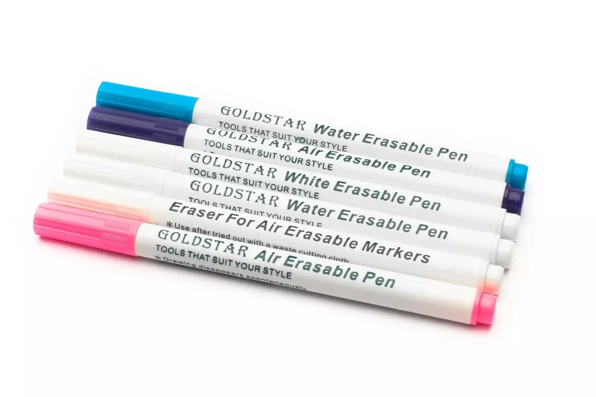 Air/Water Erasing Pen For Fabric (6/Pack) | GoldStar Tool 1 Air/Water Erasing Pen For Fabric (6/Pack) | GoldStar Tool