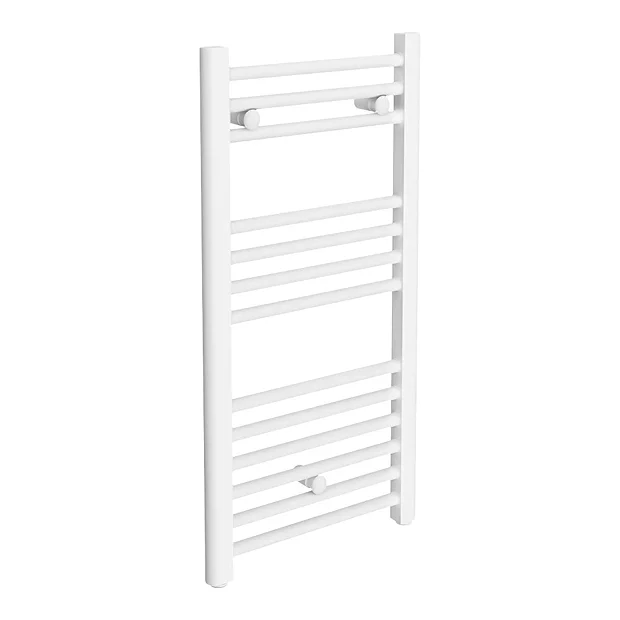 Diamond Heated Towel Rail - W400 X H800mm - White - Straight 2 Diamond Heated Towel Rail - W400 X H800mm - White - Straight - Image 2