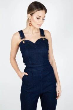 Connie Fitted Capri Overalls -Dunelm Shop connie fitted capri overalls voodoo vixen 14