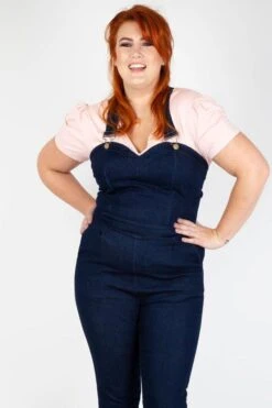 Connie Fitted Capri Overalls -Dunelm Shop connie fitted capri overalls voodoo vixen 19